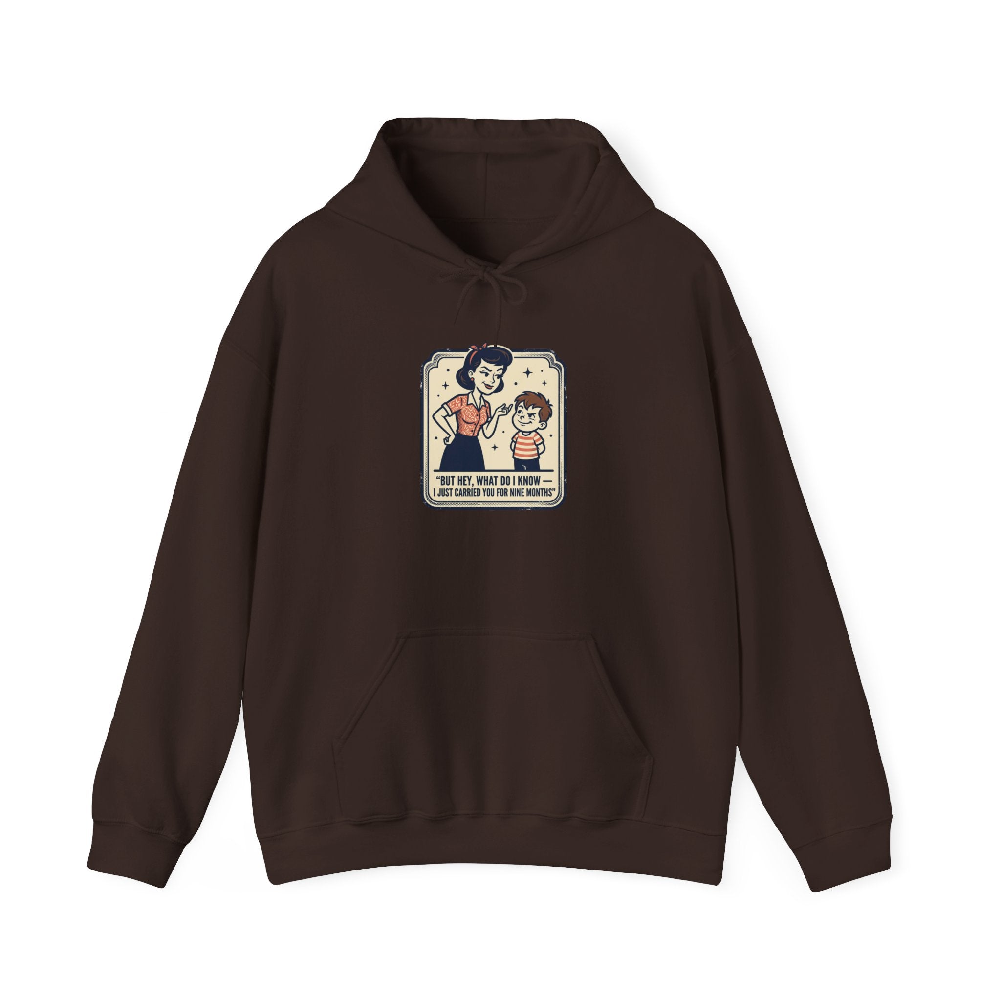 Hoodie — Retro Mom & Kid Vintage Comic 'Let Me Handle This' Graphic Sweatshirt