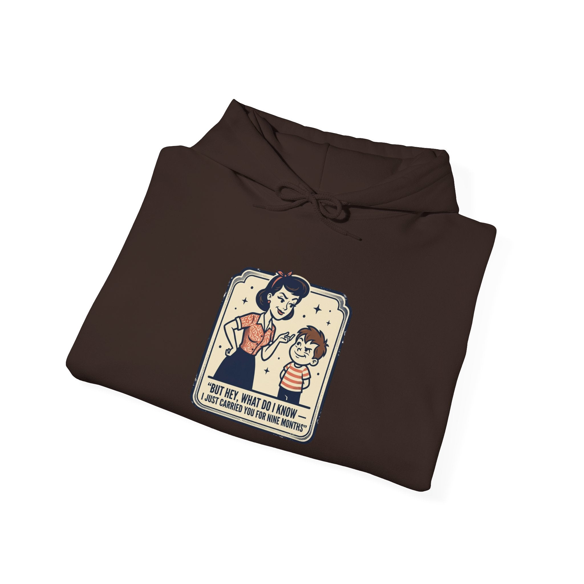 Hoodie — Retro Mom & Kid Vintage Comic 'Let Me Handle This' Graphic Sweatshirt