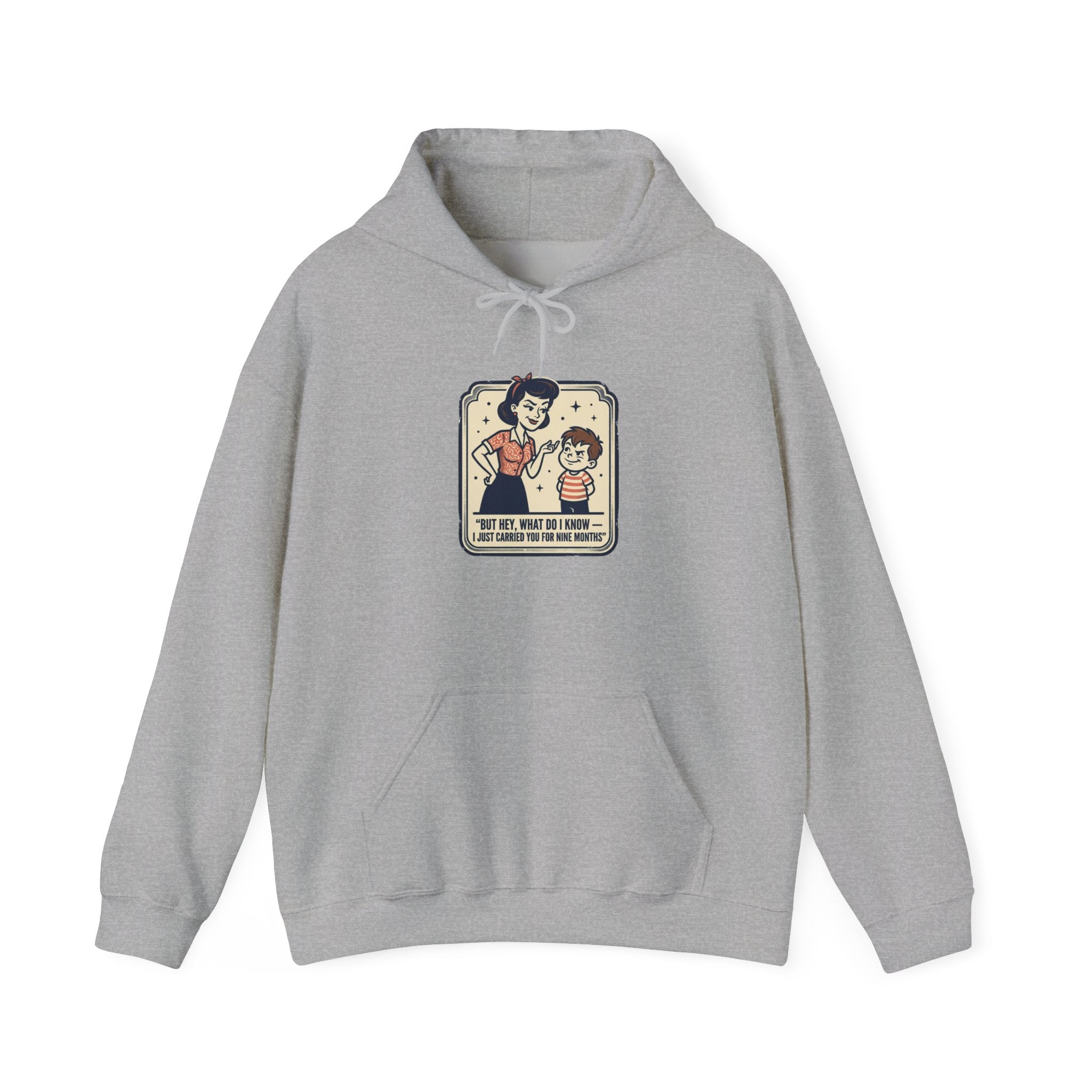Hoodie — Retro Mom & Kid Vintage Comic 'Let Me Handle This' Graphic Sweatshirt