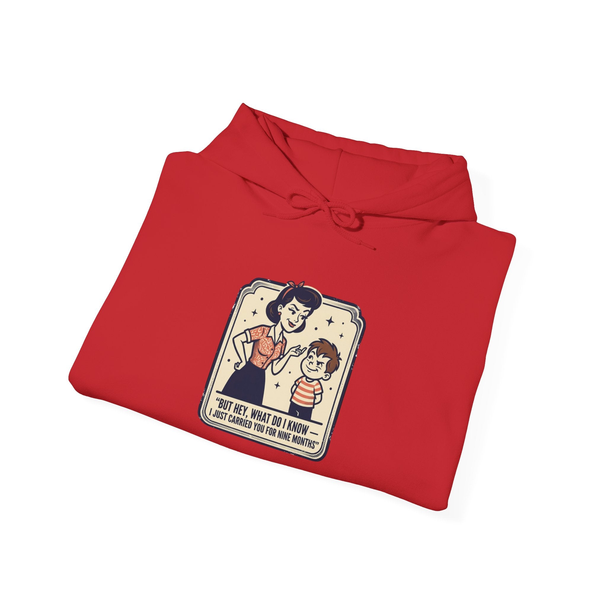 Hoodie — Retro Mom & Kid Vintage Comic 'Let Me Handle This' Graphic Sweatshirt
