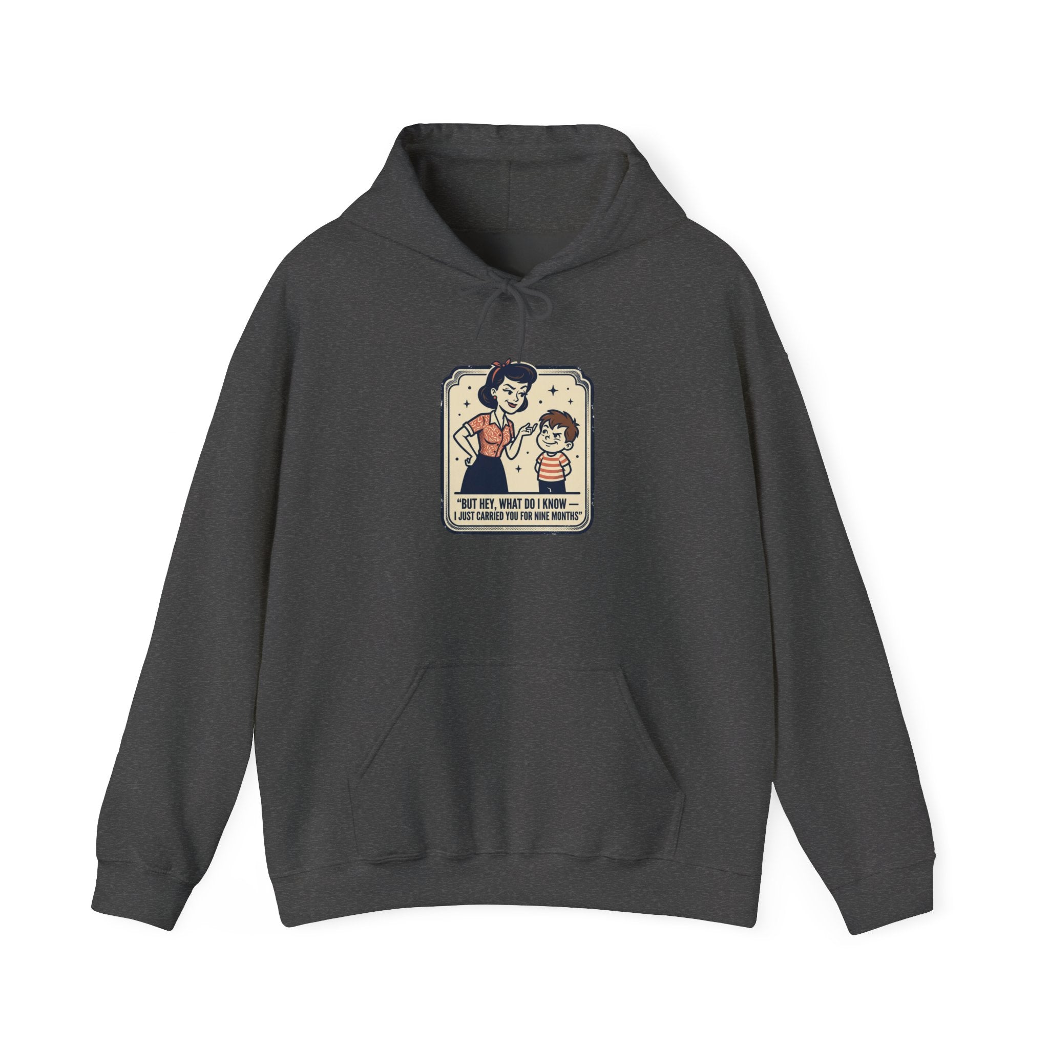 Hoodie — Retro Mom & Kid Vintage Comic 'Let Me Handle This' Graphic Sweatshirt