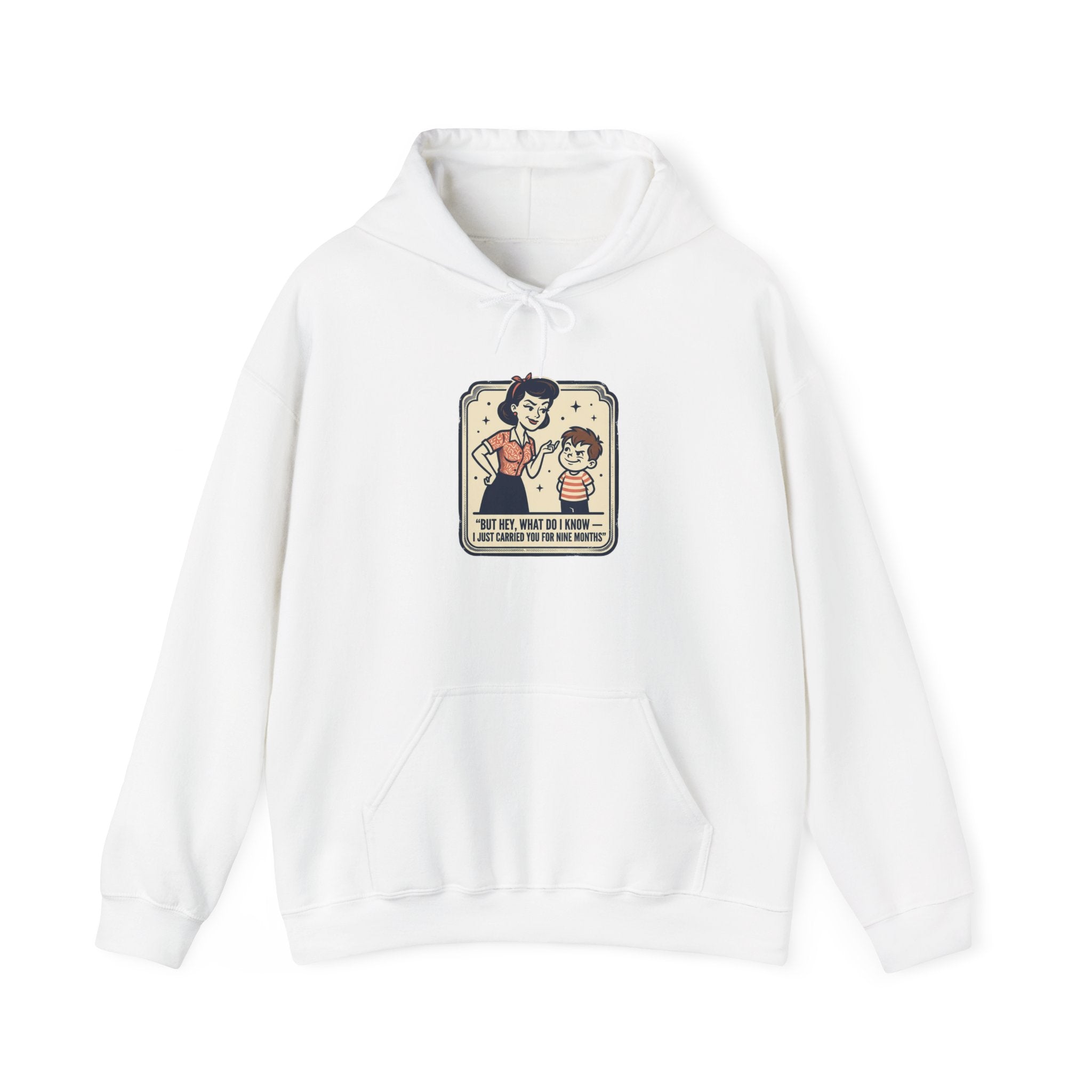 Hoodie — Retro Mom & Kid Vintage Comic 'Let Me Handle This' Graphic Sweatshirt