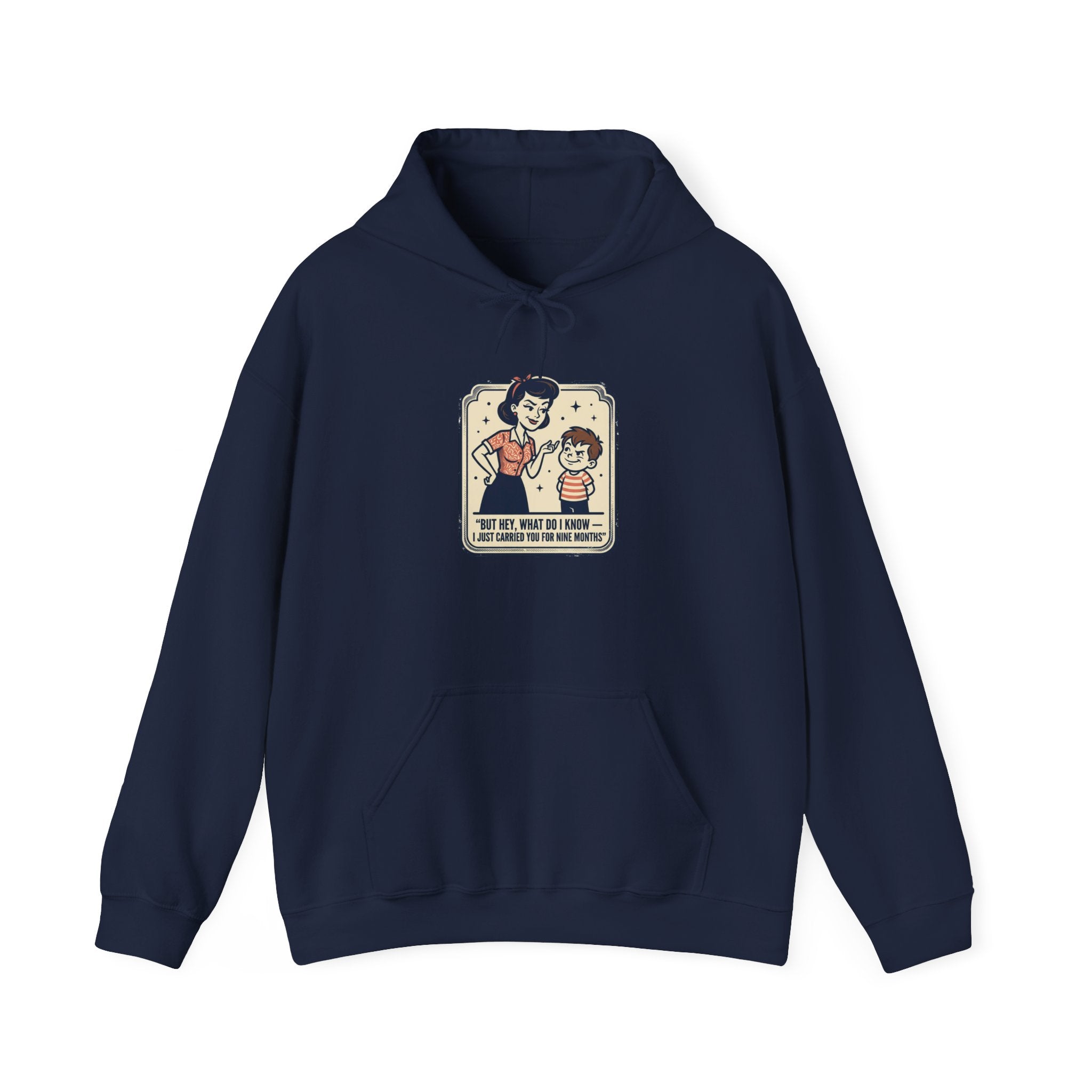 Hoodie — Retro Mom & Kid Vintage Comic 'Let Me Handle This' Graphic Sweatshirt