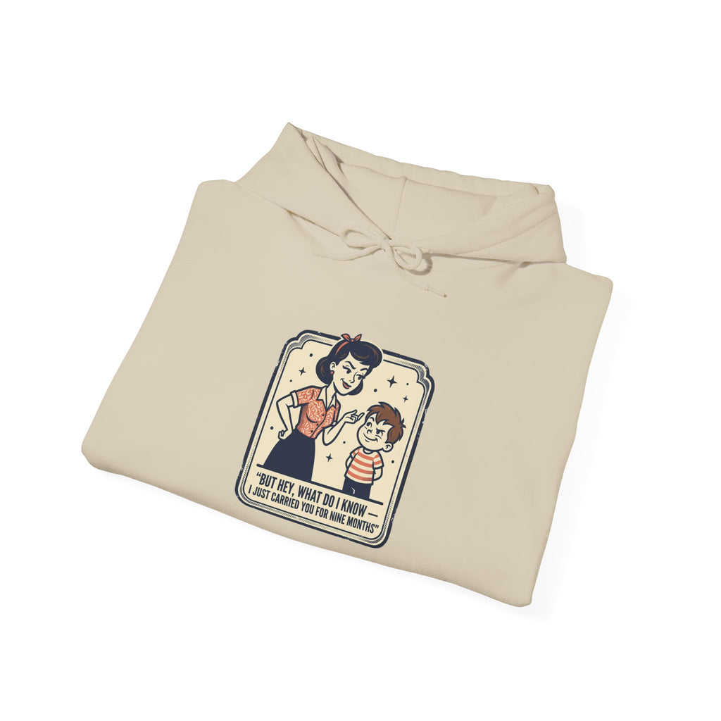 Hoodie — Retro Mom & Kid Vintage Comic 'Let Me Handle This' Graphic Sweatshirt