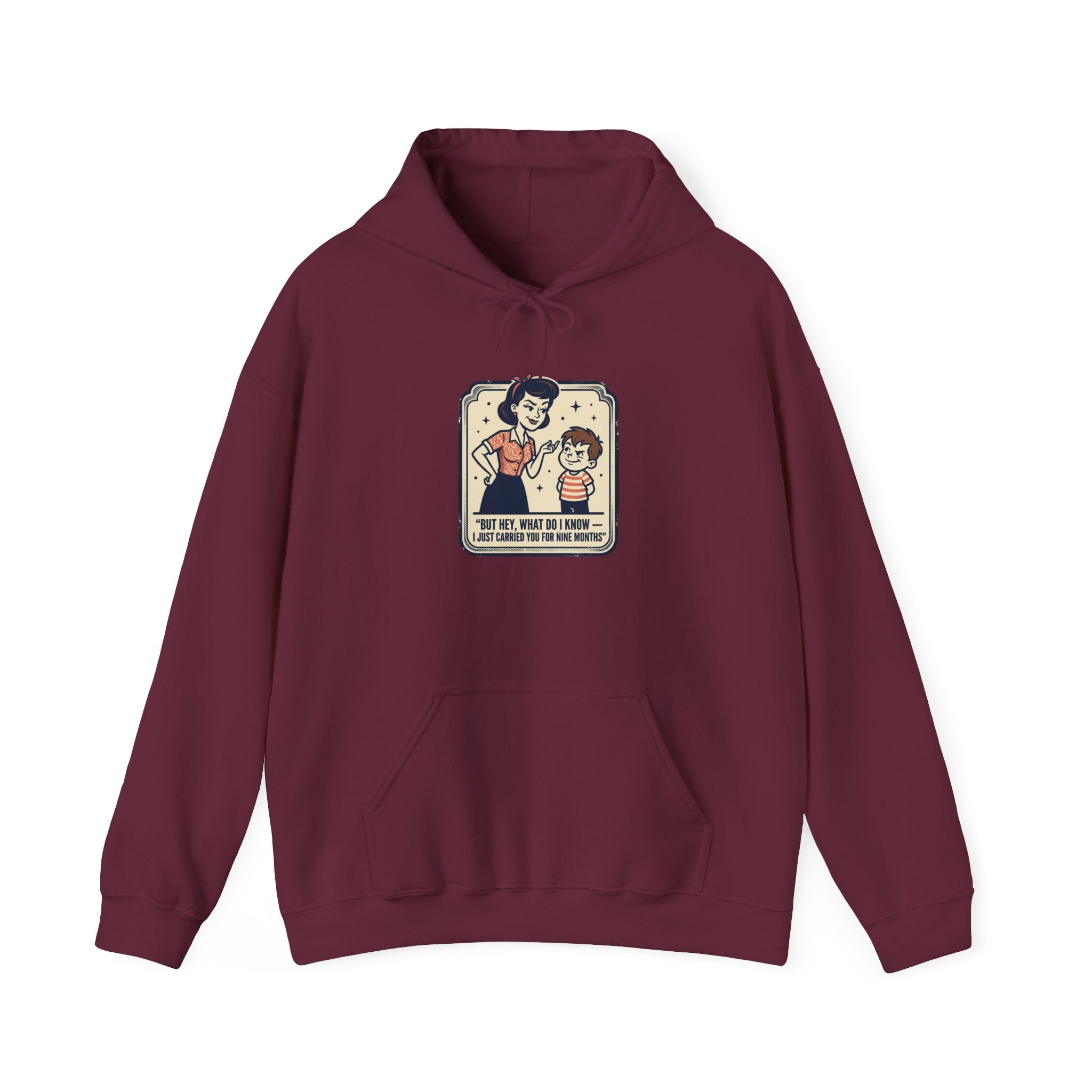 Hoodie — Retro Mom & Kid Vintage Comic 'Let Me Handle This' Graphic Sweatshirt