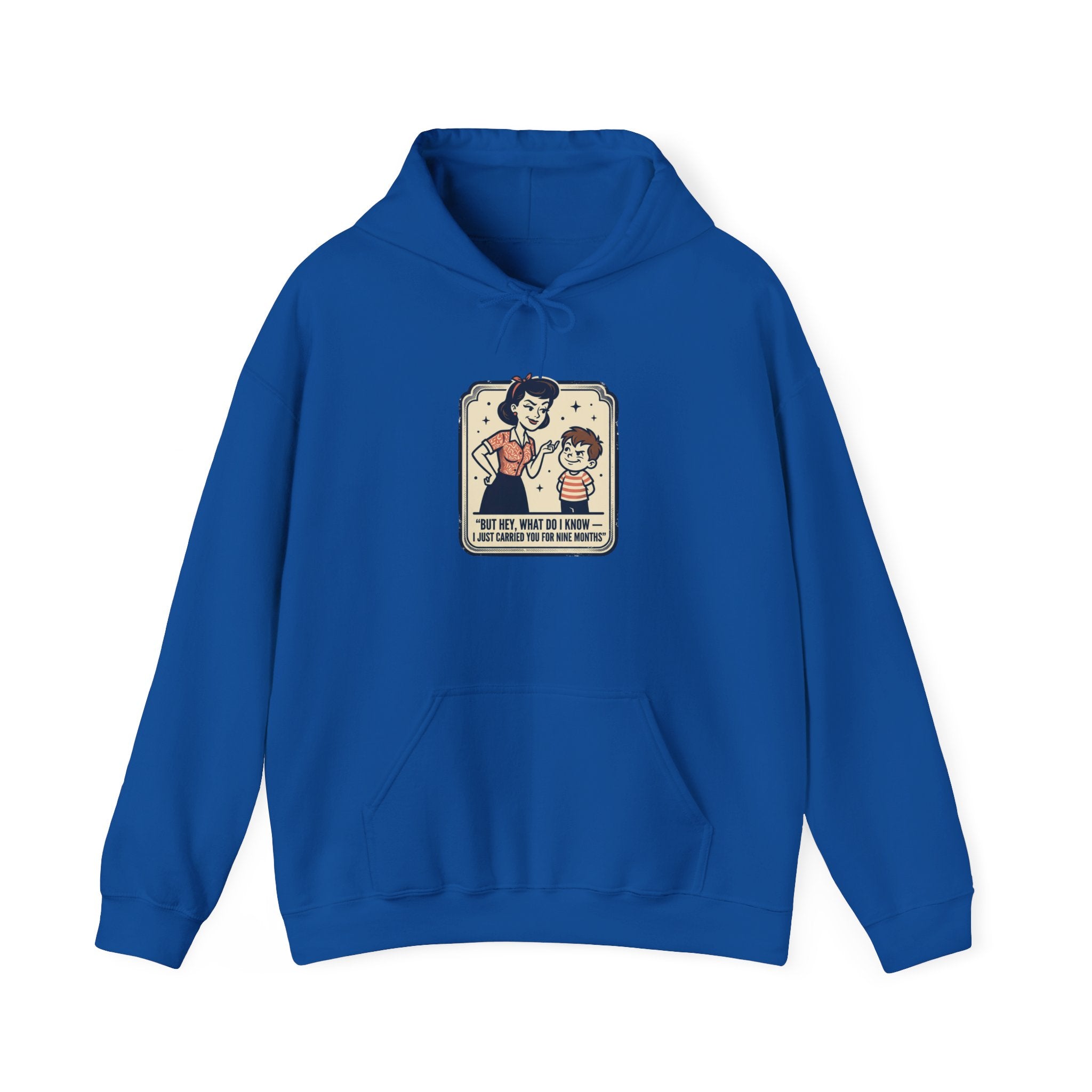 Hoodie — Retro Mom & Kid Vintage Comic 'Let Me Handle This' Graphic Sweatshirt