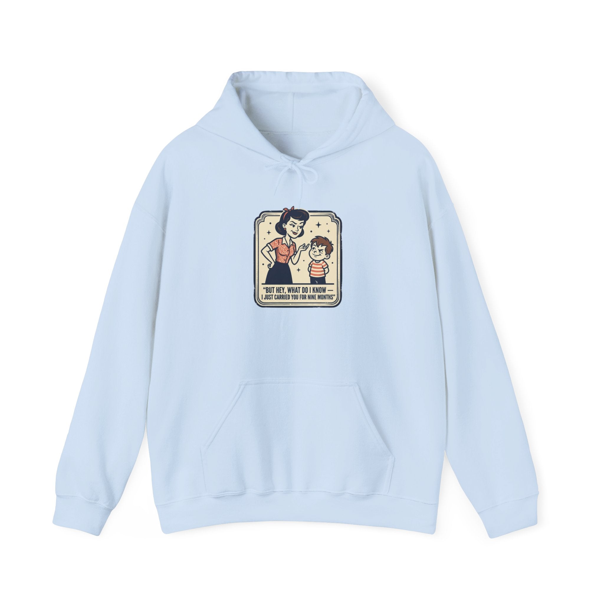 Hoodie — Retro Mom & Kid Vintage Comic 'Let Me Handle This' Graphic Sweatshirt