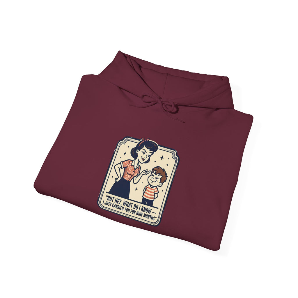 Hoodie — Retro Mom & Kid Vintage Comic 'Let Me Handle This' Graphic Sweatshirt