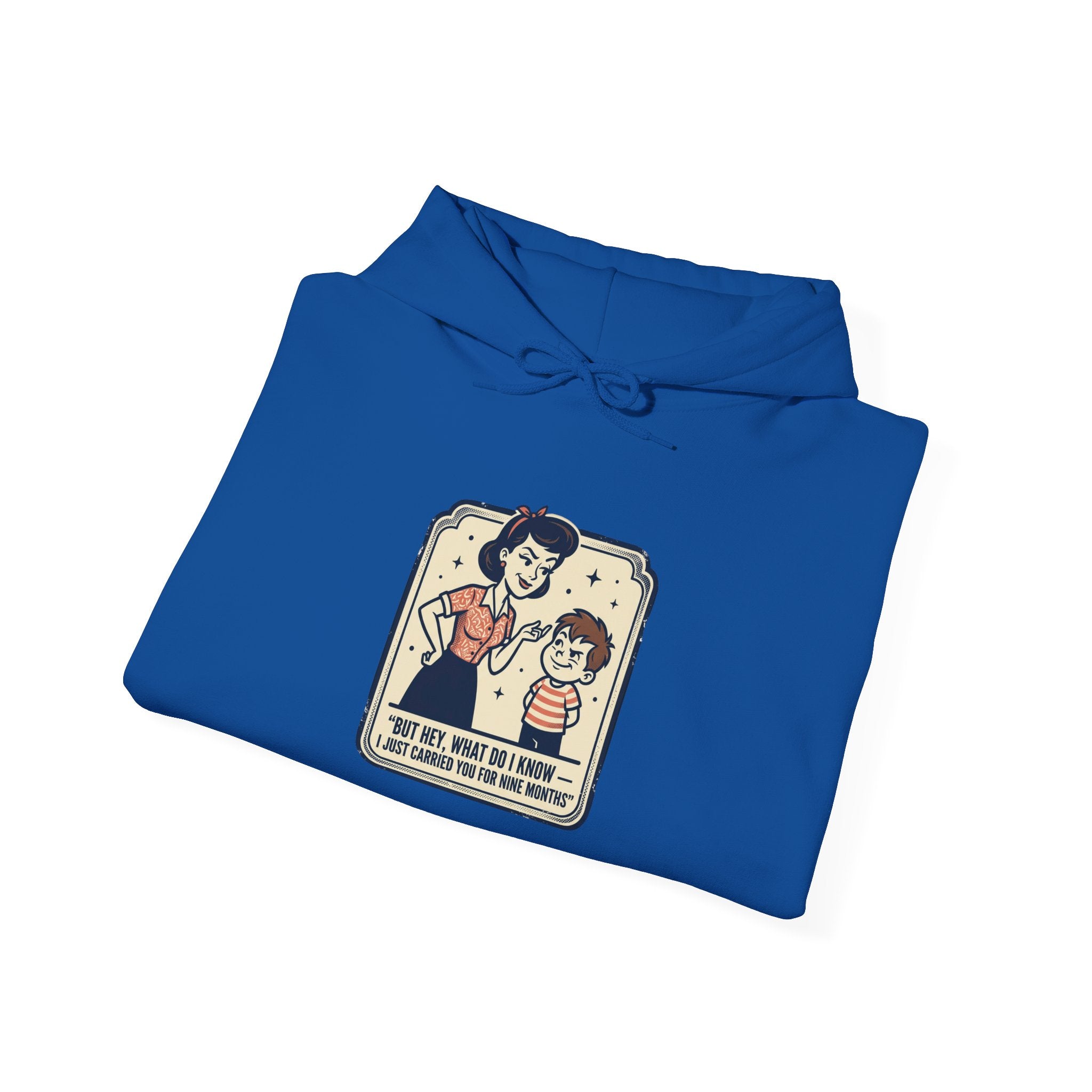 Hoodie — Retro Mom & Kid Vintage Comic 'Let Me Handle This' Graphic Sweatshirt