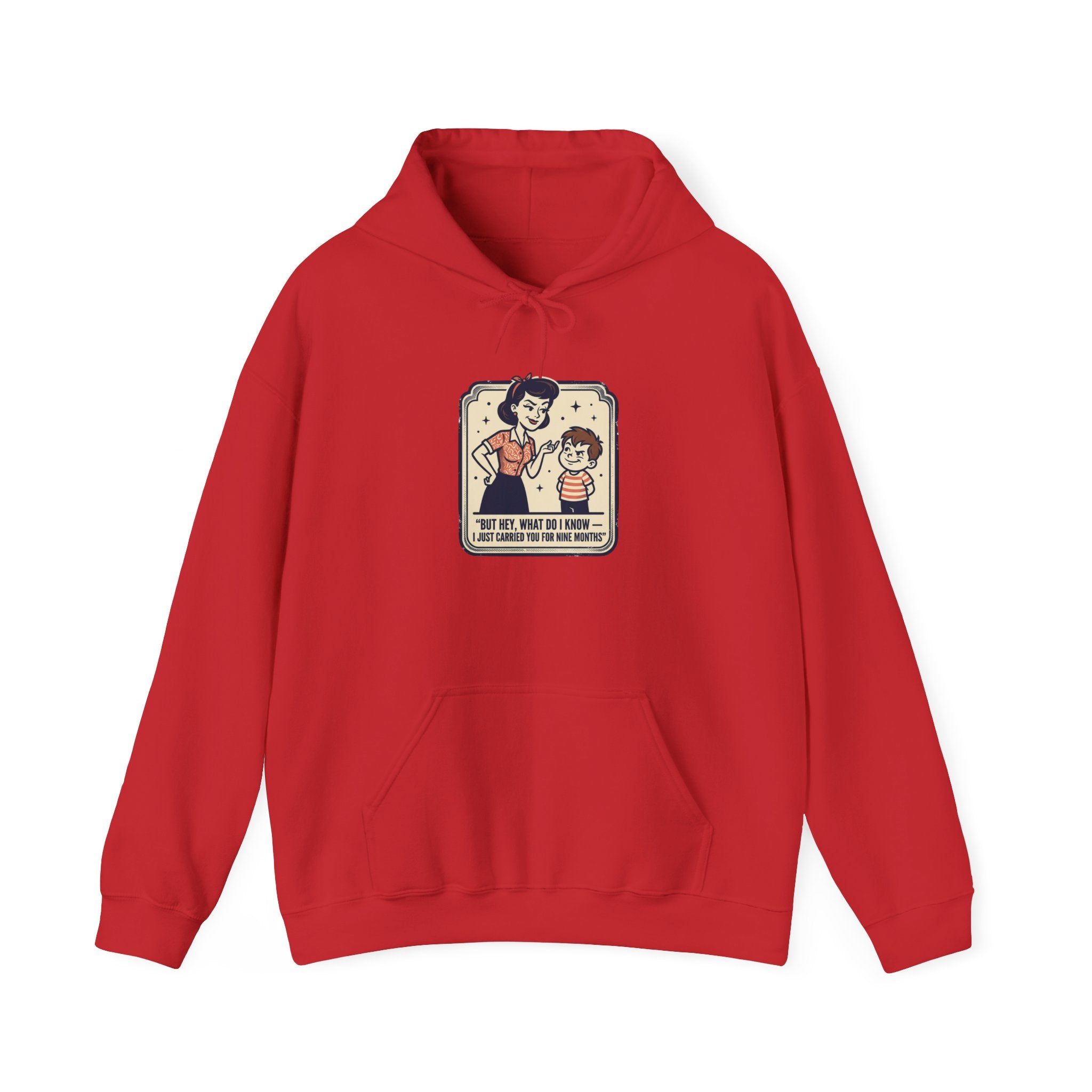 Hoodie — Retro Mom & Kid Vintage Comic 'Let Me Handle This' Graphic Sweatshirt