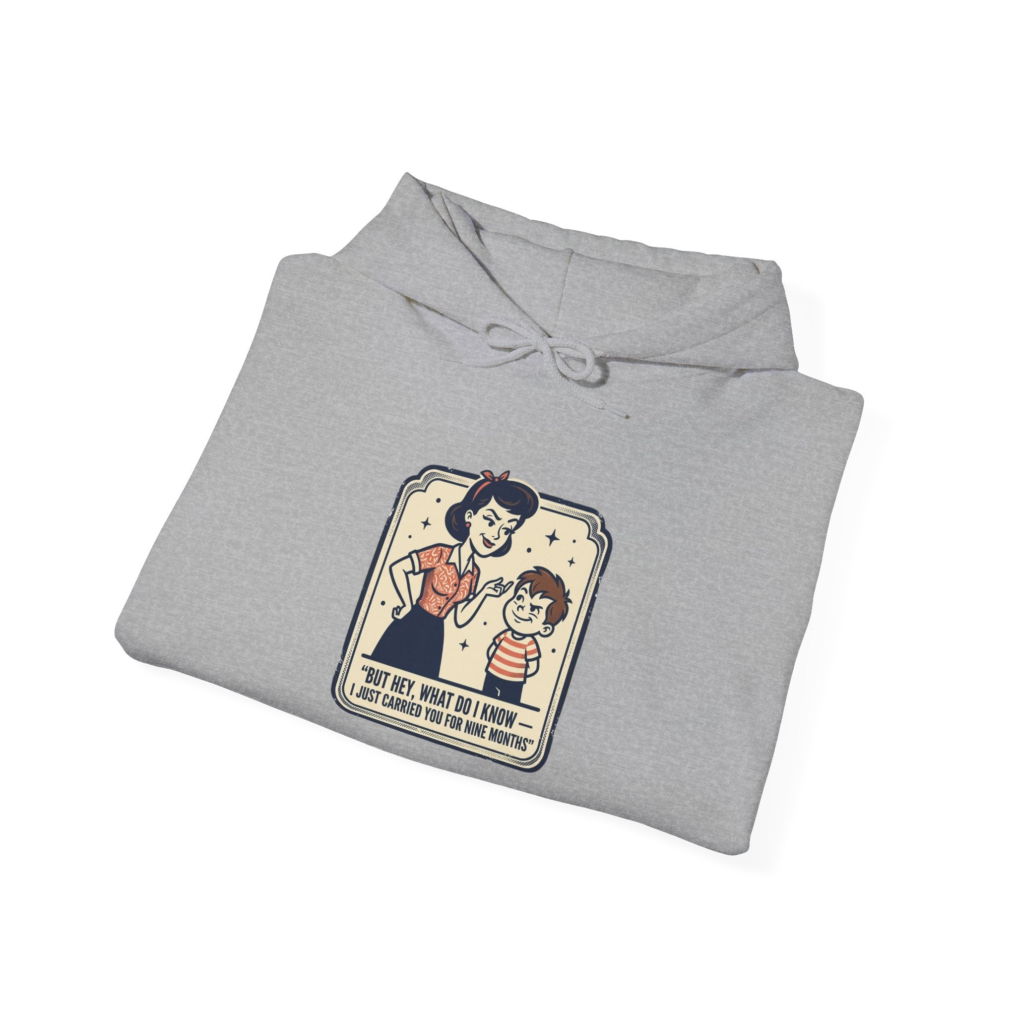 Hoodie — Retro Mom & Kid Vintage Comic 'Let Me Handle This' Graphic Sweatshirt