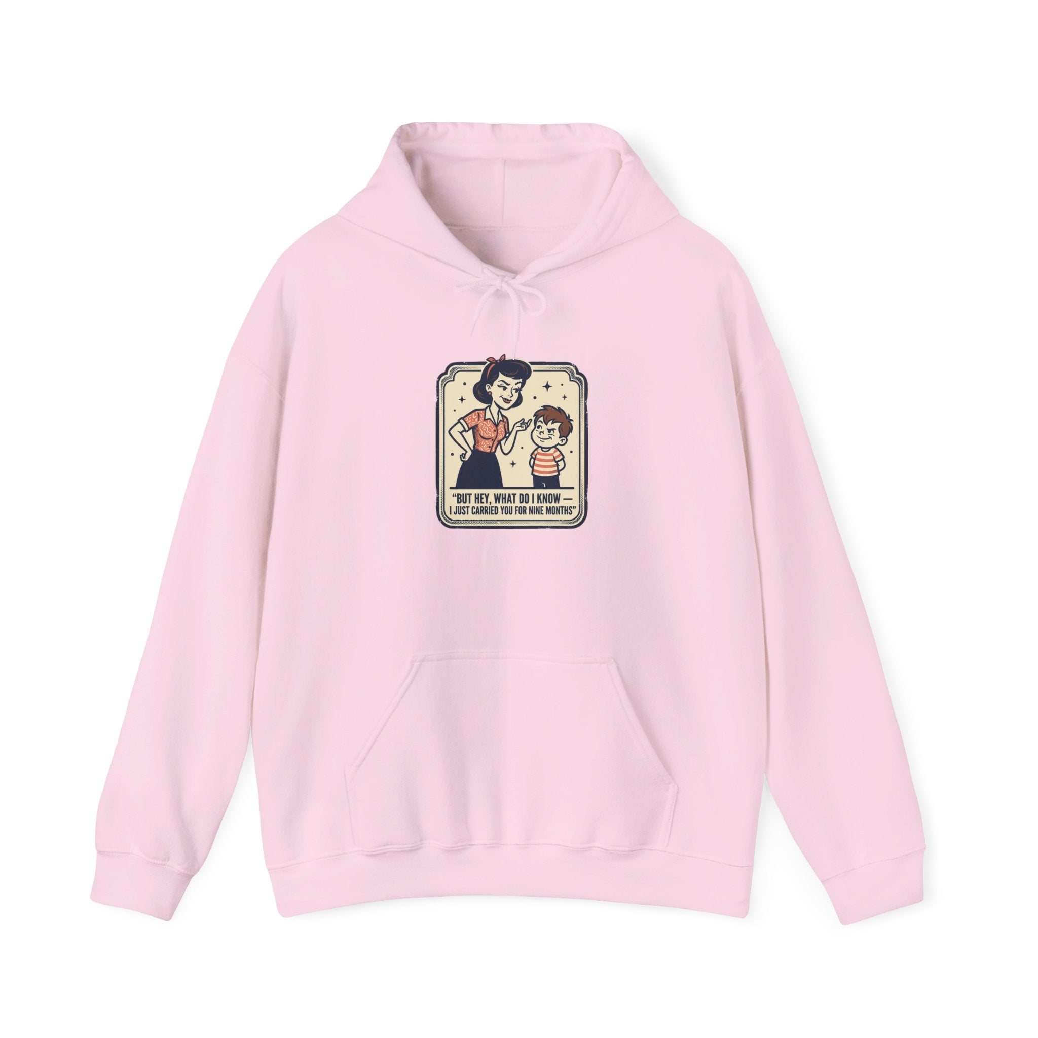 Hoodie — Retro Mom & Kid Vintage Comic 'Let Me Handle This' Graphic Sweatshirt