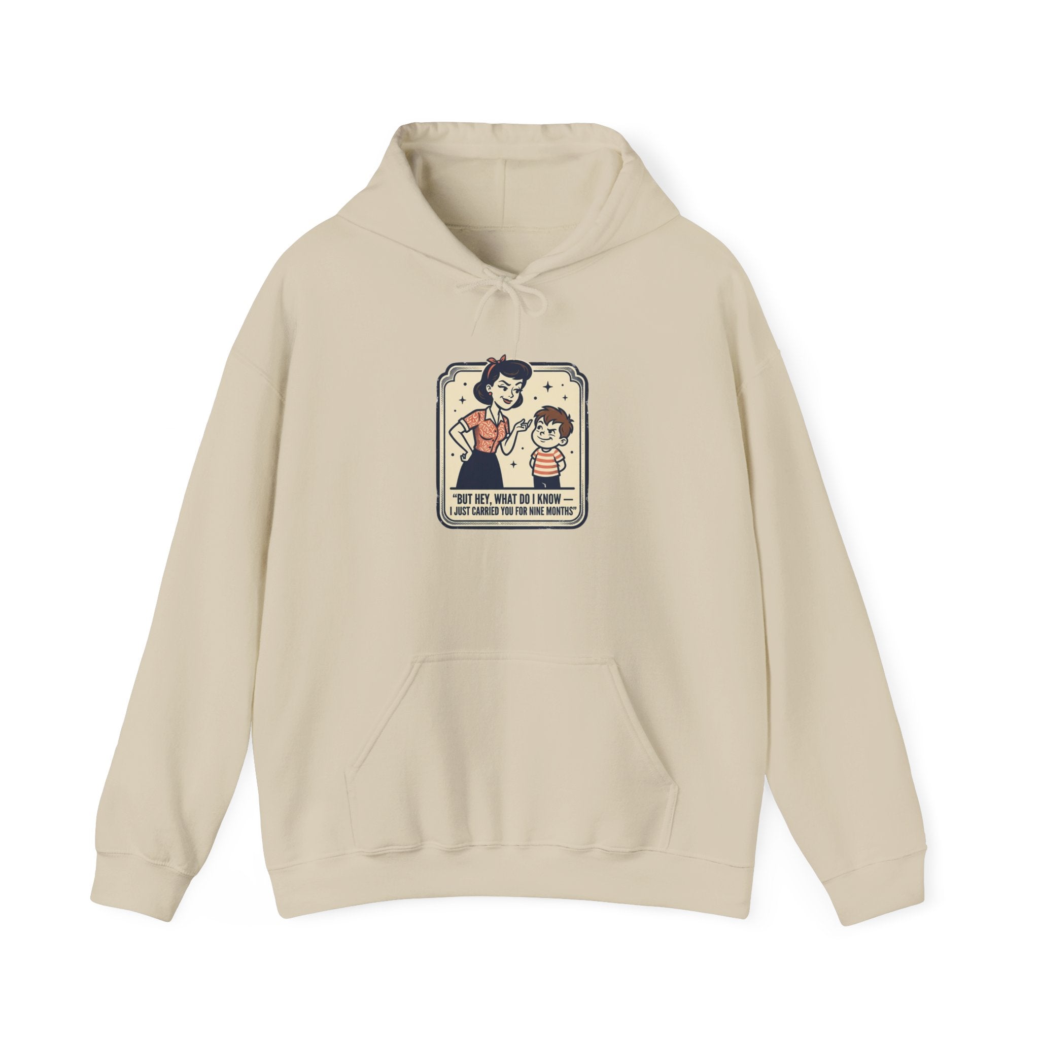Hoodie — Retro Mom & Kid Vintage Comic 'Let Me Handle This' Graphic Sweatshirt
