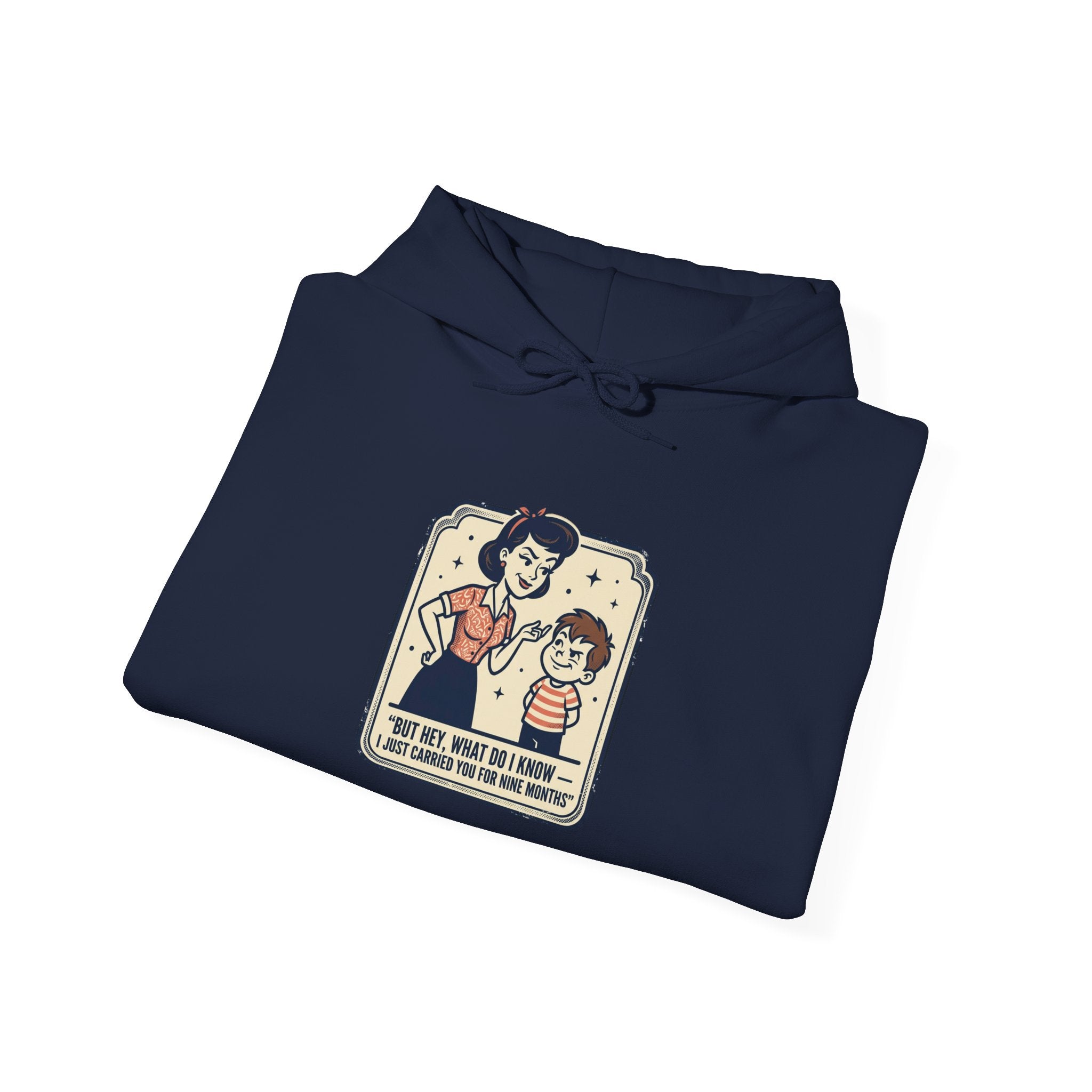 Hoodie — Retro Mom & Kid Vintage Comic 'Let Me Handle This' Graphic Sweatshirt